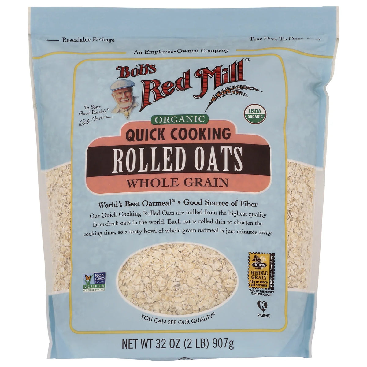 Organic Quick Cooking Rolled Oats