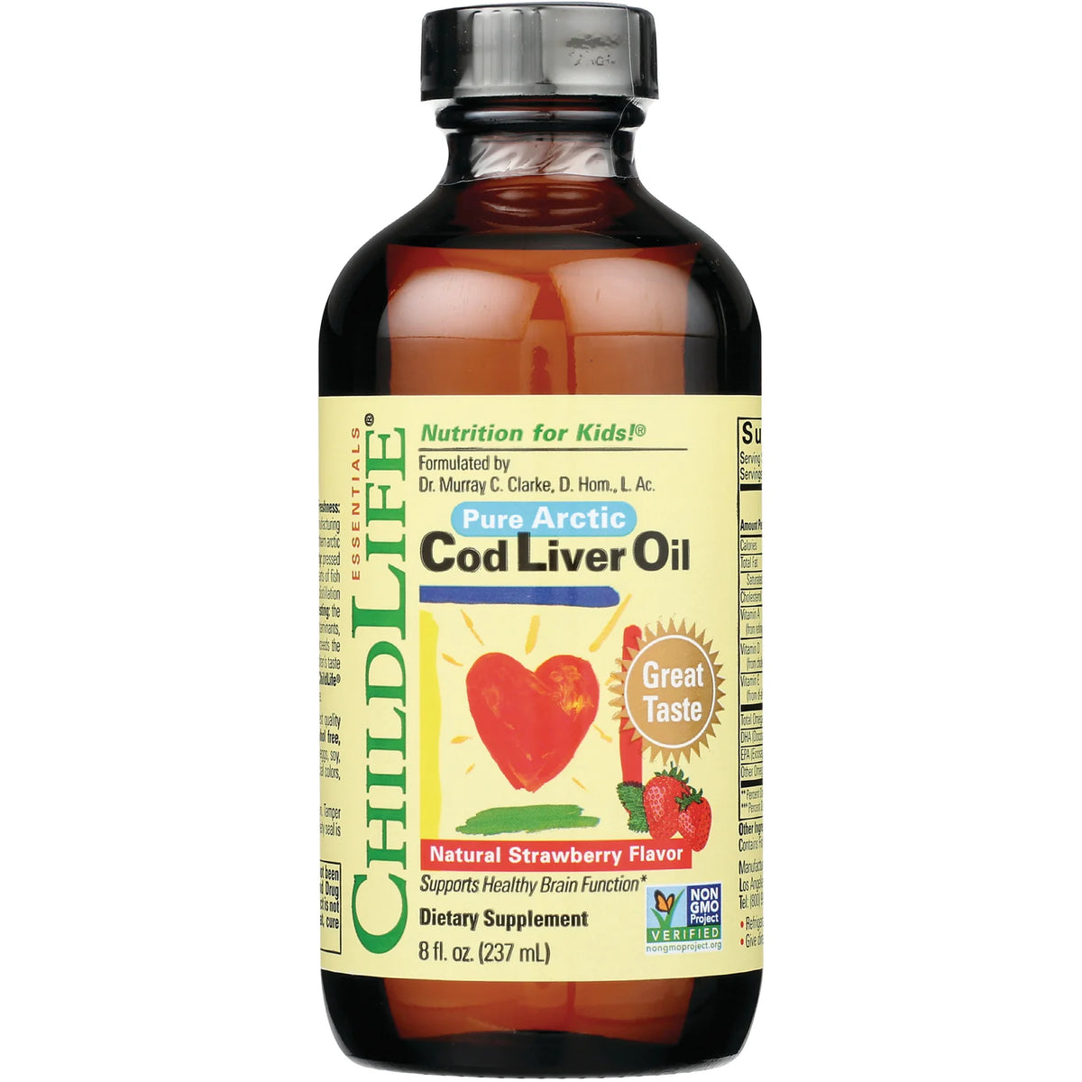 Pure Arctic Cod Liver Oil - Natural Strawberry