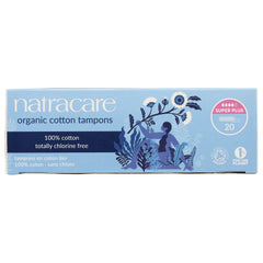Organic Cotton Tampons - Super Plus