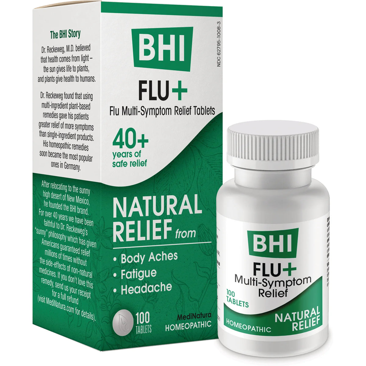 BHI Flu+ Multi-Symptom Relief Tablets