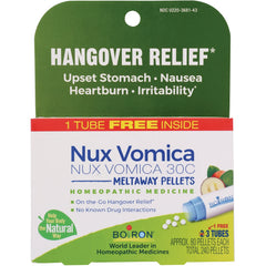Nux Vomica Meltaway Pellets - 3 Tubes