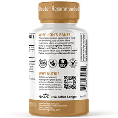 Nutri Certified Organic Lion's Mane