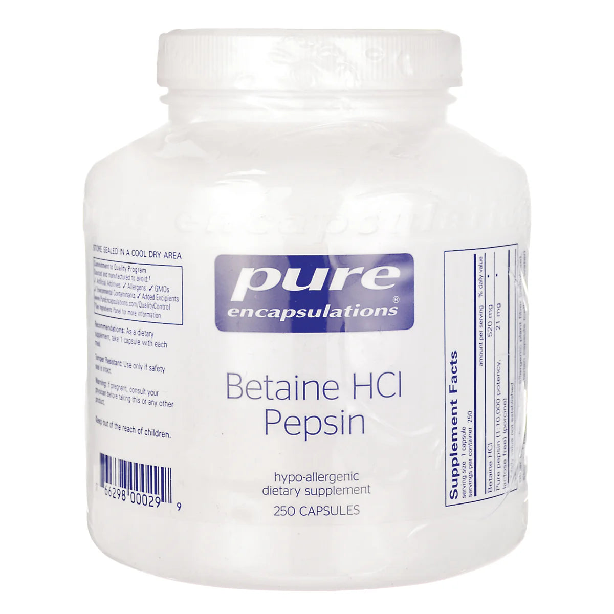 Betaine HCl Pepsin