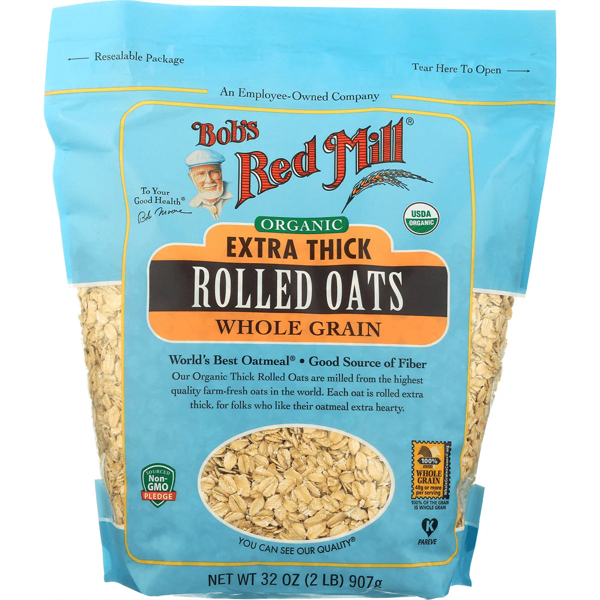 Organic Extra Thick Rolled Oats
